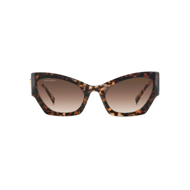 Óculos de Sol Dsquared2 D2 0132/S ACI 55HA Acetato Marrom Mesclado com lentes na cor Marrom Degradê 2
