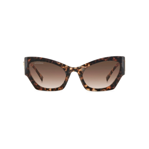 Óculos de Sol Dsquared2 D2 0132/S ACI 55HA Acetato Marrom Mesclado com lentes na cor Marrom Degradê