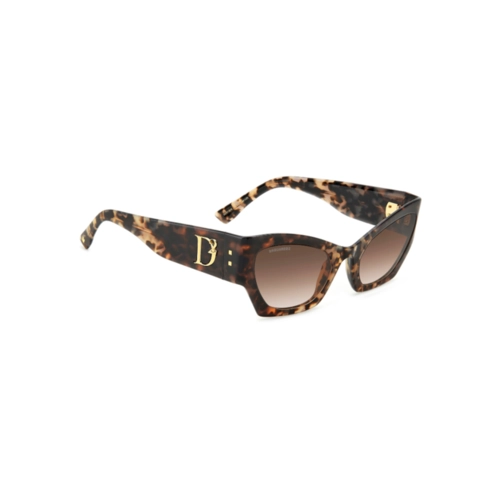 Óculos de Sol Dsquared2 D2 0132/S ACI 55HA Acetato Marrom Mesclado com lentes na cor Marrom Degradê