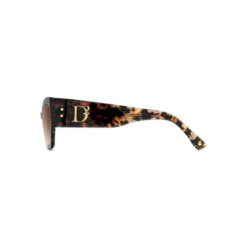 Óculos de Sol Dsquared2 D2 0132/S ACI 55HA Acetato Marrom Mesclado com lentes na cor Marrom Degradê