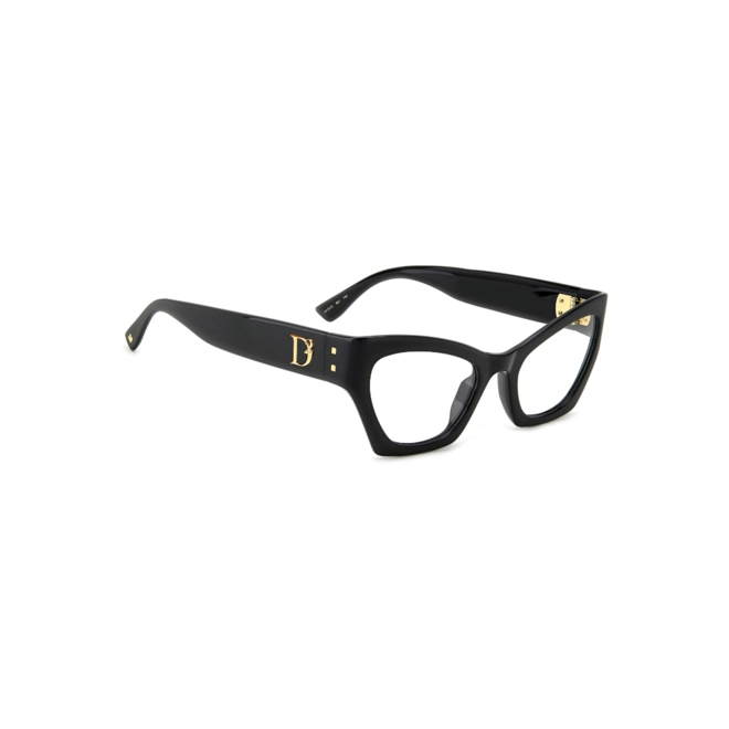 Óculos de Grau Dsquared2 D2 0133 807 5321 Acetato Preto 3