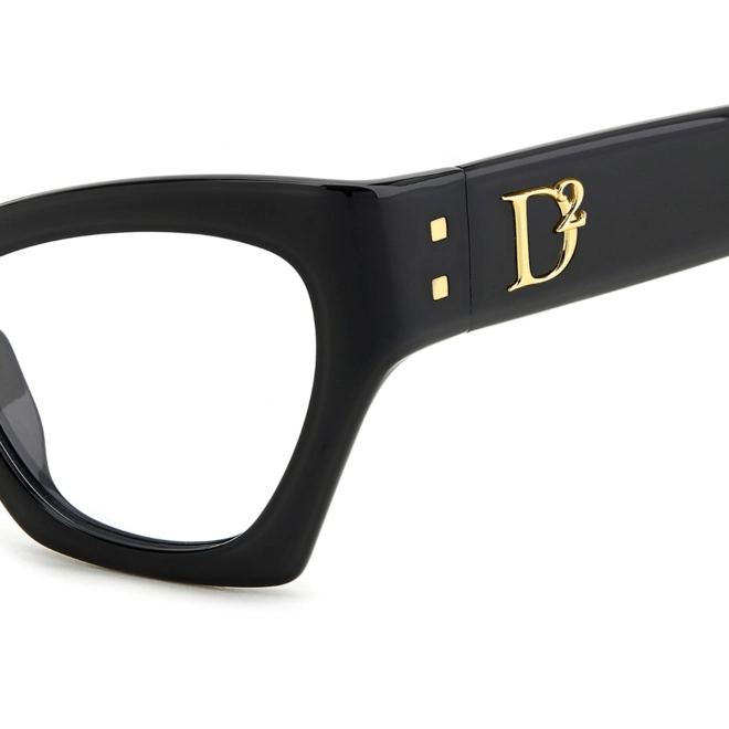 Óculos de Grau Dsquared2 D2 0133 807 5321 Acetato Preto 4