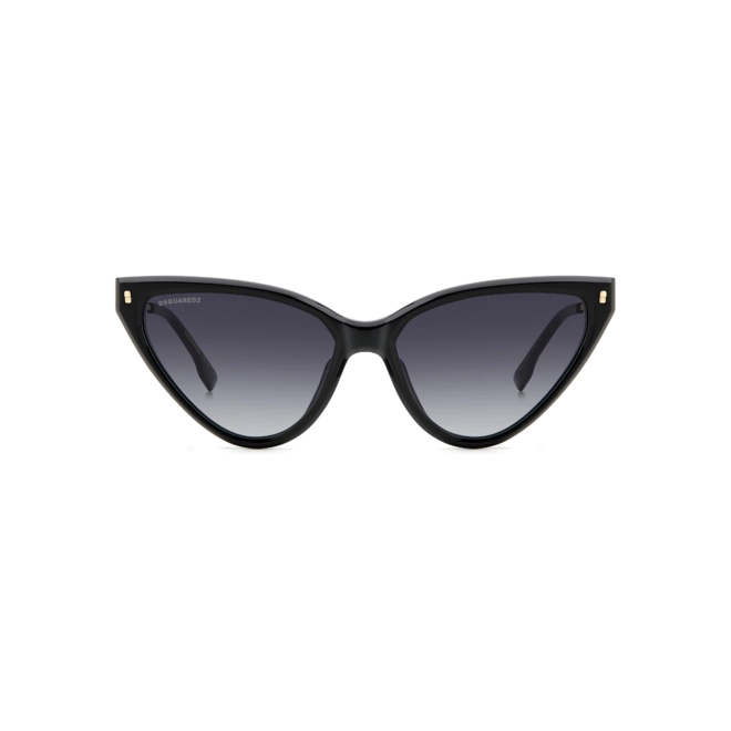 Óculos de Sol Dsquared2 D2 0134/S 807 589O Acetato Preto com lentes na cor Cinza Degradê 2