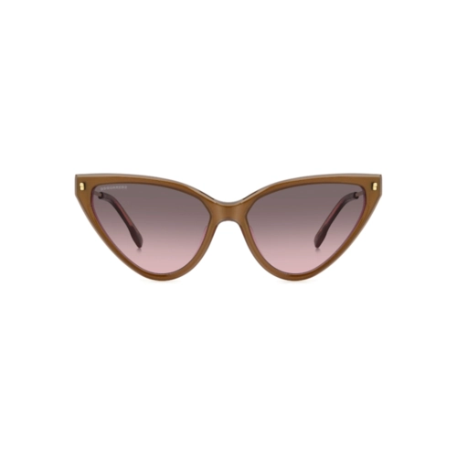 Óculos de Sol Dsquared2 D2 0134/S HKL 58M2 Acetato Marrom com lentes na cor Marrom e Rosa Degradê