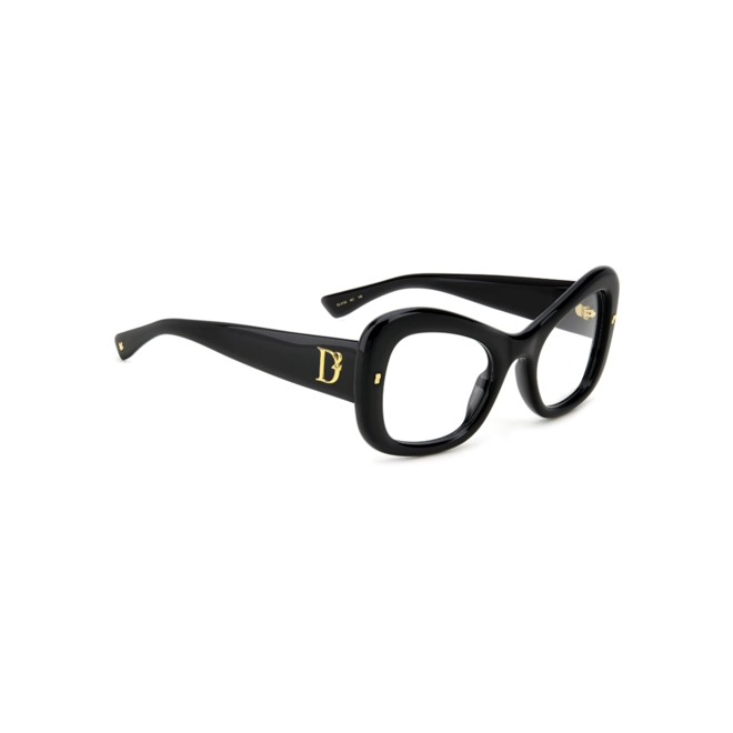 Óculos de Grau Dsquared2 D2 0138 807 5223 Acetato Preto 3