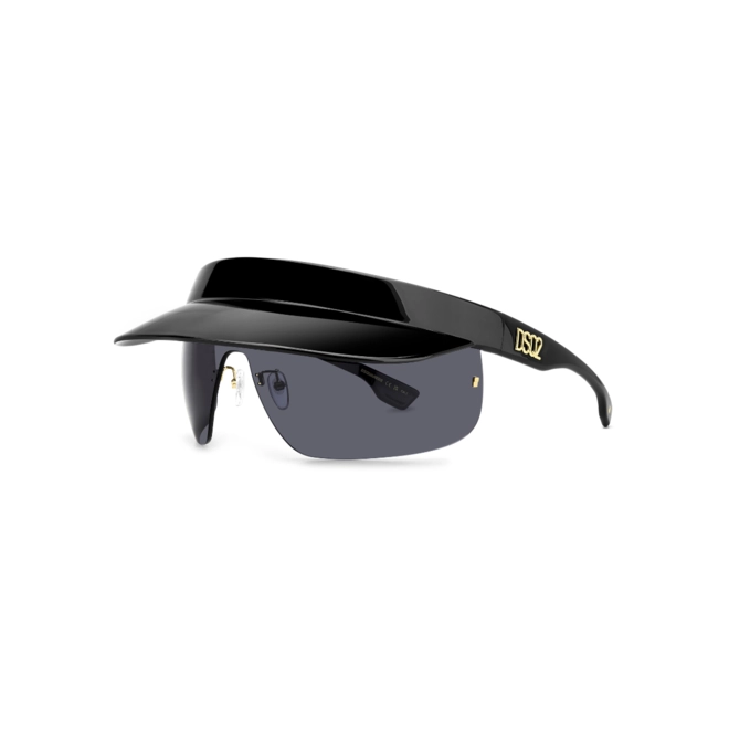 Óculos de Sol Dsquared2 D2 0139/S 807 99IR Poliamida Preto com lentes na cor Cinza 1