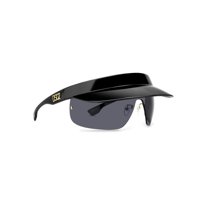 Óculos de Sol Dsquared2 D2 0139/S 807 99IR Poliamida Preto com lentes na cor Cinza 3