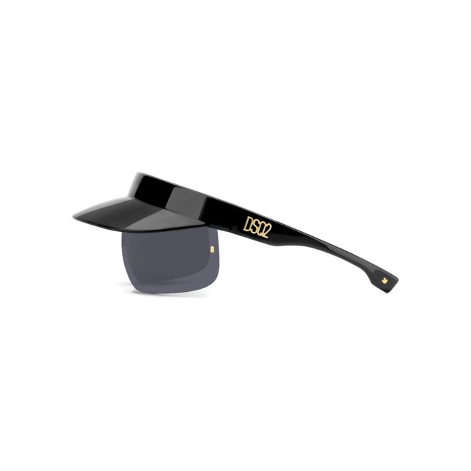Óculos de Sol Dsquared2 D2 0139/S 807 99IR Poliamida Preto com lentes na cor Cinza 4
