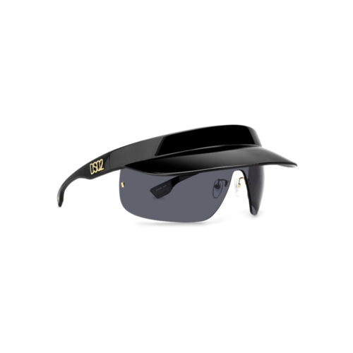 Óculos de Sol Dsquared2 D2 0139/S 807 99IR Poliamida Preto com lentes na cor Cinza