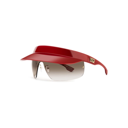 Óculos de Sol Dsquared2 D2 0139/S C9A 99HA Poliamida Vermelho na cor Marrom Degradê