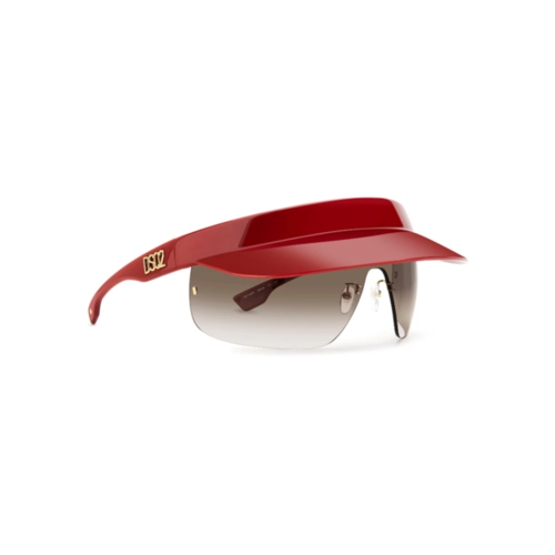 Óculos de Sol Dsquared2 D2 0139/S C9A 99HA Poliamida Vermelho na cor Marrom Degradê