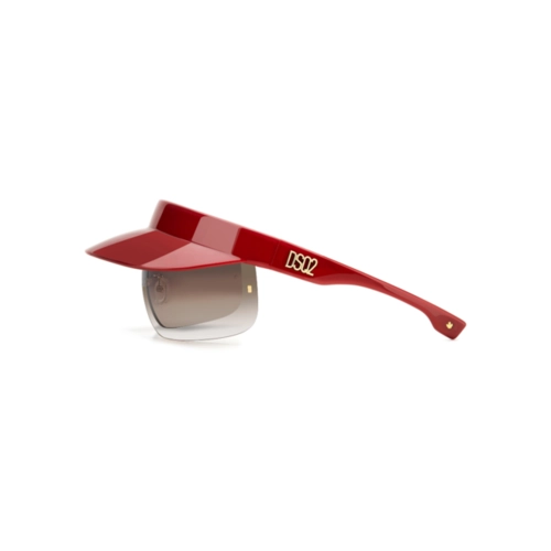 Óculos de Sol Dsquared2 D2 0139/S C9A 99HA Poliamida Vermelho na cor Marrom Degradê