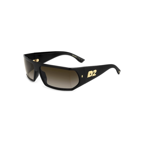 Óculos de Sol Dsquared2 D2 0140/S 807 73HA Poliamida Preto com lentes na cor Marrom Degradê