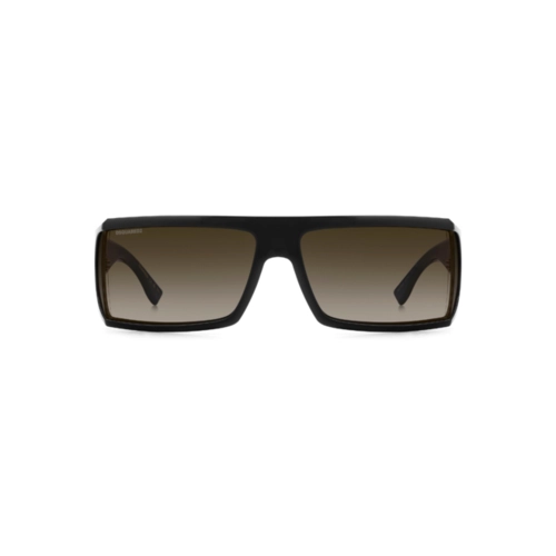 Óculos de Sol Dsquared2 D2 0140/S 807 73HA Poliamida Preto com lentes na cor Marrom Degradê