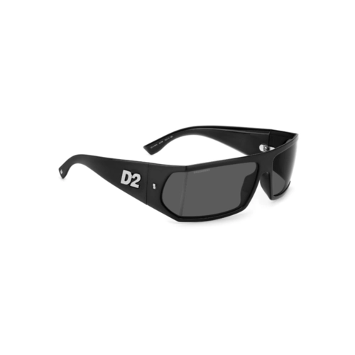 Óculos de Sol Dsquared2 D2 0140/S 807 73IR Poliamida Preto com lentes na cor Cinza