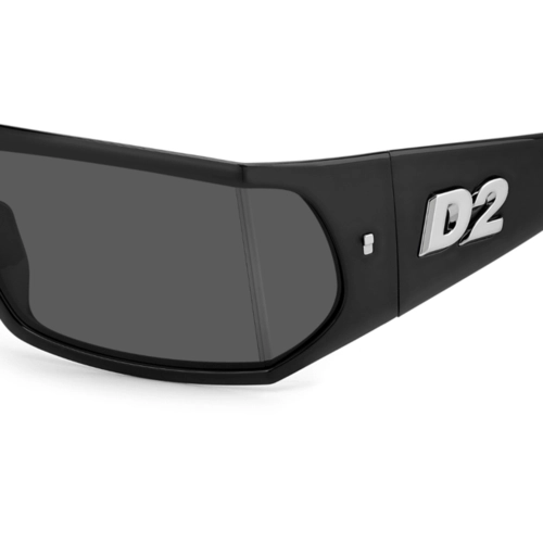Óculos de Sol Dsquared2 D2 0140/S 807 73IR Poliamida Preto com lentes na cor Cinza