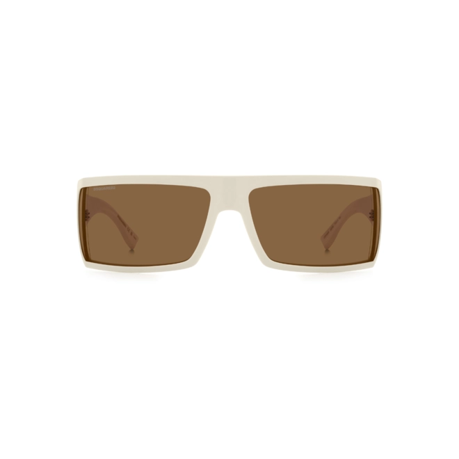 Óculos de Sol Dsquared2 D2 0140/S SZJ 7370 Poliamida Marfim com lentes na cor Marrom 2
