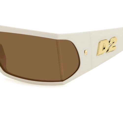Óculos de Sol Dsquared2 D2 0140/S SZJ 7370 Poliamida Marfim com lentes na cor Marrom