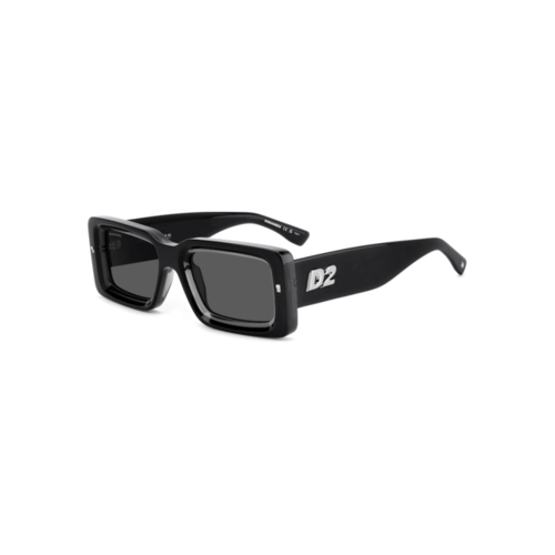 Óculos de Sol Dsquared2 D2 0142/S 08A 52IR Acetato Preto com lentes na cor Cinza