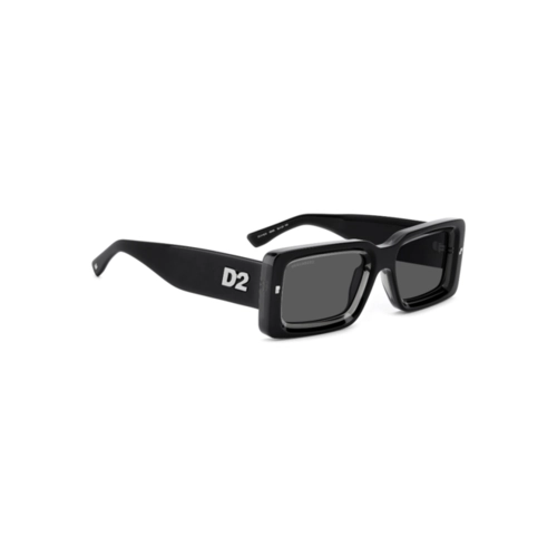 Óculos de Sol Dsquared2 D2 0142/S 08A 52IR Acetato Preto com lentes na cor Cinza