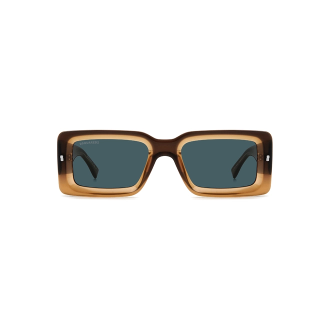 Óculos de Sol Dsquared2 D2 0142/S 9EN 52KU Acetato Marrom com lentes na cor Azul 2