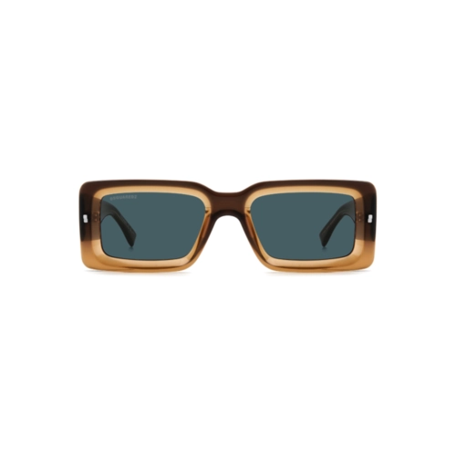 Óculos de Sol Dsquared2 D2 0142/S 9EN 52KU Acetato Marrom com lentes na cor Azul