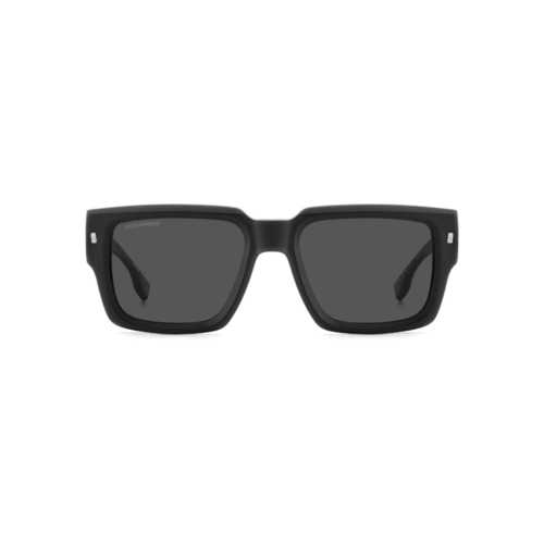 Óculos de Sol Dsquared2 D2 0143/S 003 53IR Acetato Preto e Branco com lentes na cor Cinza