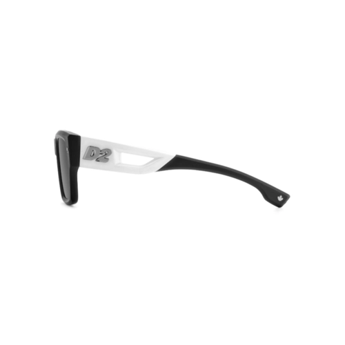 Óculos de Sol Dsquared2 D2 0143/S 003 53IR Acetato Preto e Branco com lentes na cor Cinza