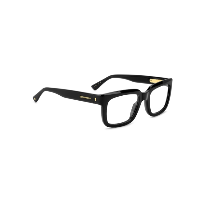 Óculos de Grau Dsquared2 D2 0144 807 5322 Acetato Preto 3