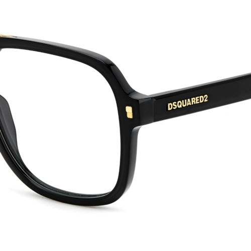 Óculos de Grau Dsquared2 D2 0145 807 5716 Acetato Preto