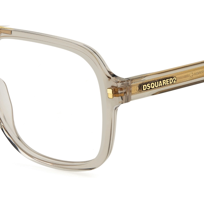 Óculos de Grau Dsquared2 D2 0145 10A 5716 Acetato Bege 5