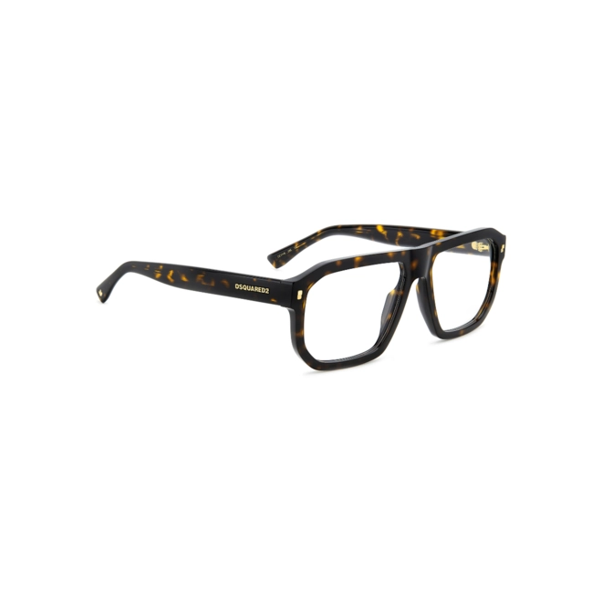 Óculos de Grau Dsquared2 D2 0146 086 5618 Acetato Marrom Mesclado 3