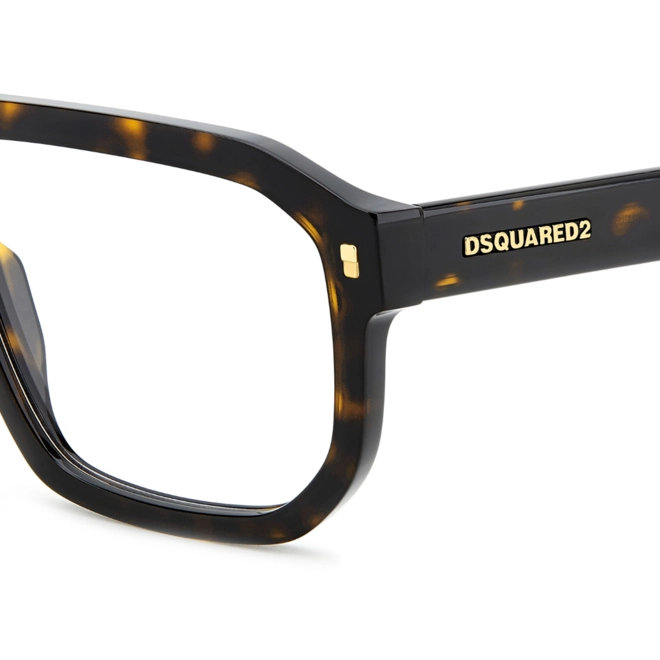 Óculos de Grau Dsquared2 D2 0146 086 5618 Acetato Marrom Mesclado 4