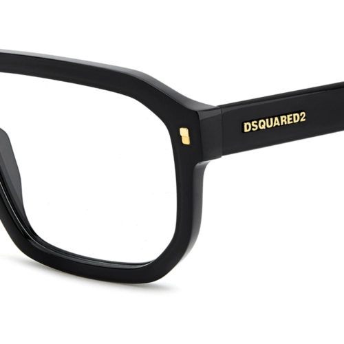 Óculos de Grau Dsquared2 D2 0146 807 5618 Acetato Preto