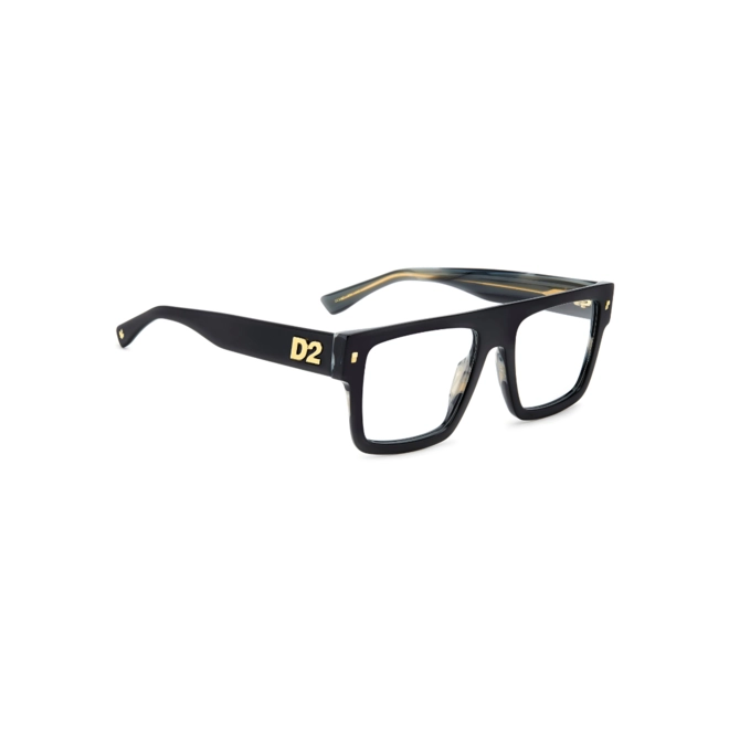 Óculos de Grau Dsquared2 D2 0147 37N 5419 Acetato Preto 3