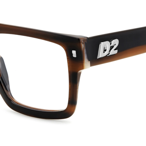 Óculos de Grau Dsquared2 D2 0147 EX4 5419 Acetato Marrom Mesclado