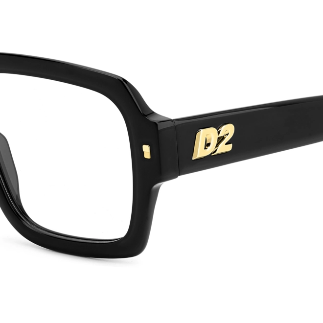 Óculos de Grau Dsquared2 D2 0148 807 5319 Acetato Preto 4