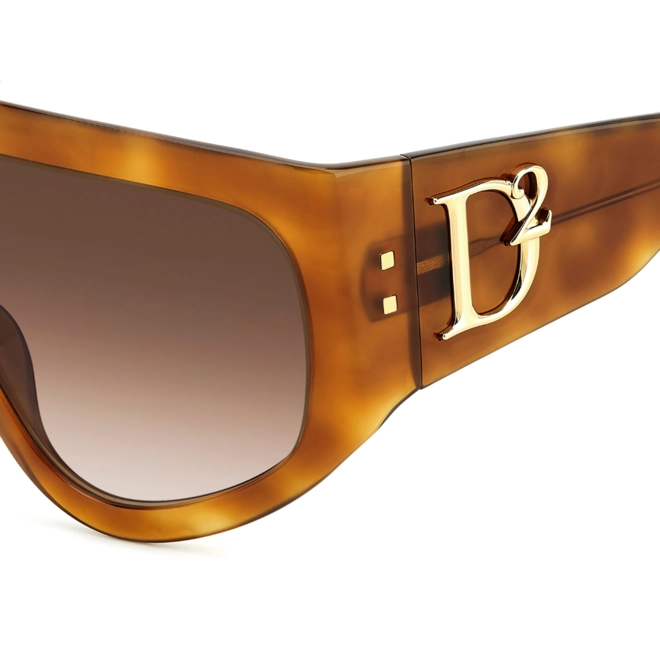 Óculos de Sol Dsquared2 D2 0149/S 05L 99HA Acetato Marrom Mesclado 5
