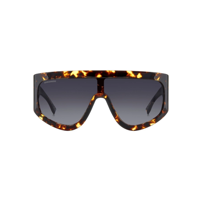 Óculos de Sol Dsquared2 D2 0149/S 086 999O Acetato Marrom Mesclado com lentes na cor Cinza Degradê 2