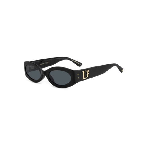Óculos de Sol Dsquared2 D2 0150/G/S 807 54IR Acetato Preto com lentes na cor Cinza