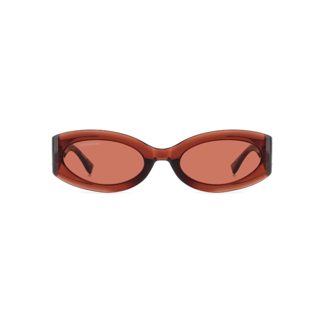Óculos de Sol Dsquared2 D2 0150/G/S C9A 54U1 Acetato Vermelho com lentes na cor Rosa 2