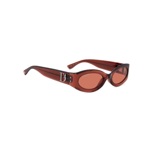 Óculos de Sol Dsquared2 D2 0150/G/S C9A 54U1 Acetato Vermelho com lentes na cor Rosa