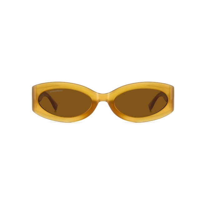 Óculos de Sol Dsquared2 D2 0150/G/S FMP 5470 Acetato Amarelo com lentes na cor Marrom 2