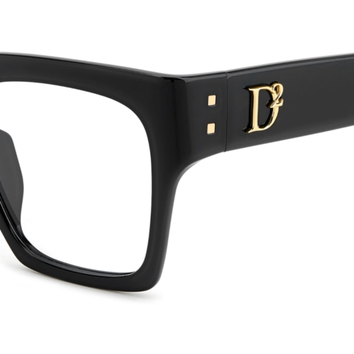 Óculos de Grau Dsquared2 D2 0151/G 807 5419 Acetato Preto