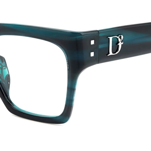 Óculos de Grau Dsquared2 D2 0151/G ZI9 5419 Acetato Verde Mesclado