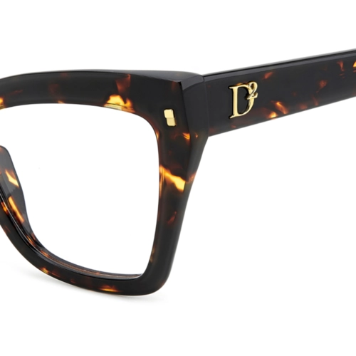Óculos de Grau Dsquared2 D2 0152 086 5419 Acetato Marrom Mesclado