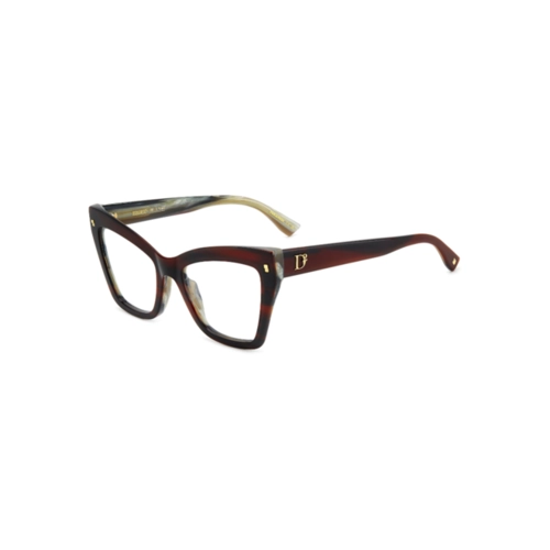 Óculos de Grau Dsquared2 D2 0152 K4G 5419 Acetato Vermelho Mesclado