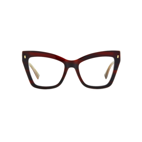 Óculos de Grau Dsquared2 D2 0152 K4G 5419 Acetato Vermelho Mesclado