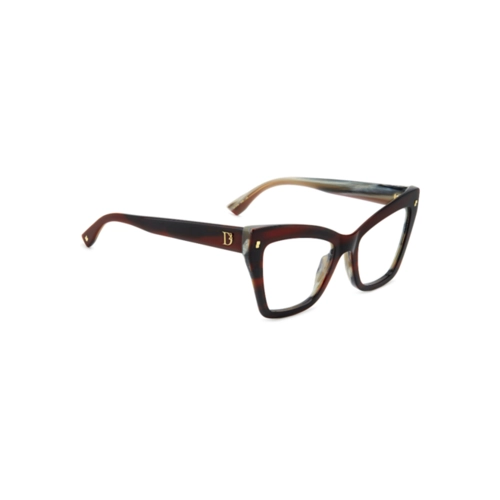 Óculos de Grau Dsquared2 D2 0152 K4G 5419 Acetato Vermelho Mesclado