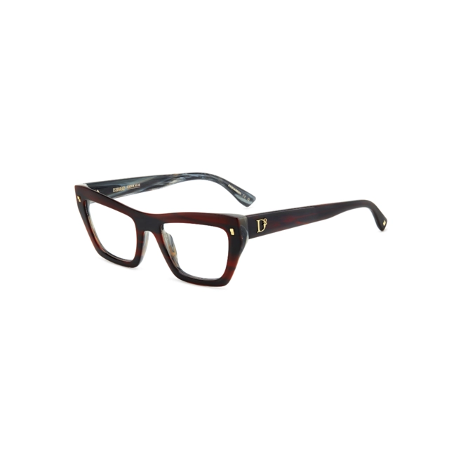 Óculos de Grau Dsquared2 D2 0153 K4G 5220 Acetato Vermelho Mesclado 1